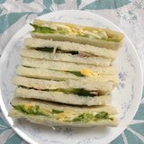 ハムレタス&玉子レタス(*^^*)サンドイッチ☆